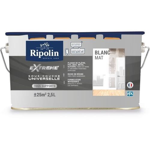 Sous-couche universelle Extreme - Blanc mat - RIPOLIN - 2,5 L