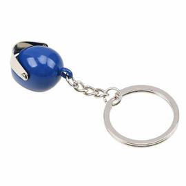 Porte-clés en métal stéréo pour casque de moto,sac de sécurité  automatique,accessoires de voiture,cadeau - Type blue