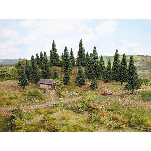 Noch 26821 ? Lot De 50 Sapins Miniatures, 5-14 Cm De Haut.-Noch