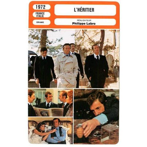 Fiche Monsieur Cinema L'héritier De Philippe Labro Avec Jean-Paul Belmondo, Jean Rochefort Et Charles Denner