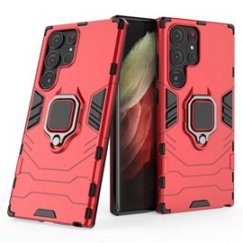 Coque Pour Samsung Galaxy S23 Ultra 5g - Housse Etui Rigide Anti Choc + Film Ecran - Rouge