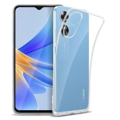 Coque Pour Oppo A17 - Housse Etui Silicone Gel Fine + Film Ecran - Transparent Tpu