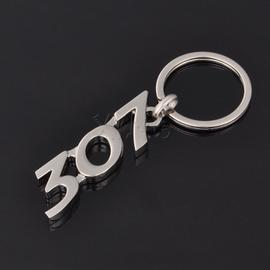 Porte-clés avec logo de voiture,accessoires de style,pour Peugeot