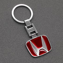 Porte-clés en cuir et métal,emblème de voiture,pour Honda Dio Fit 3 Rd1  Civic Binzhi Fit XRV CRV Accord,accessoires de moto - Type Honda #C