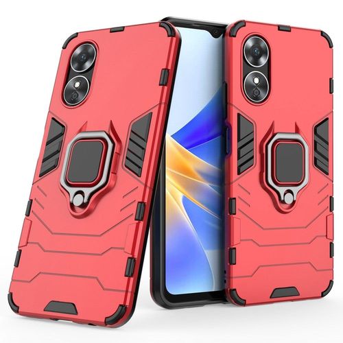 Coque Pour Oppo A17 - Housse Etui Rigide Anti Choc + Film Ecran - Rouge