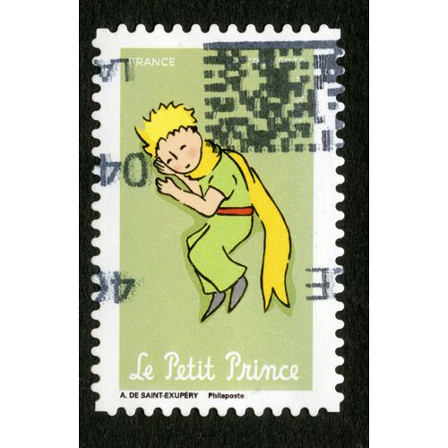 Timbre Oblitéré Le Petit Prince, Antoine De Saint Exupéry, France, Lettre Verte , La Poste