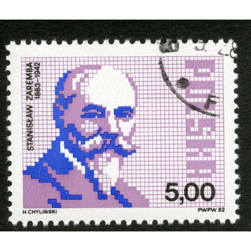 Timbre Oblitéré Polska, Stanislaw Zaremba 1863-1942, Chylinski, 1982, 5,00