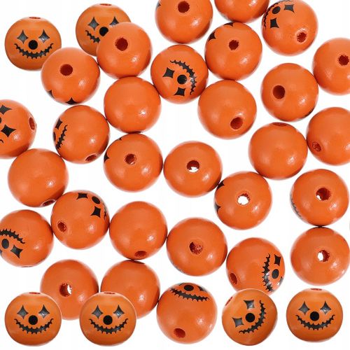 Petites Perles En Vrac Perles En Bois Halloween 50 Pcs,Jouet 3 4 5 6 7 + 8 Ans Gar?On Fille Cadeau Pour Les Enfants