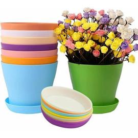 Mini pot de fleur en plastique pour jardin, jardinière de bureau