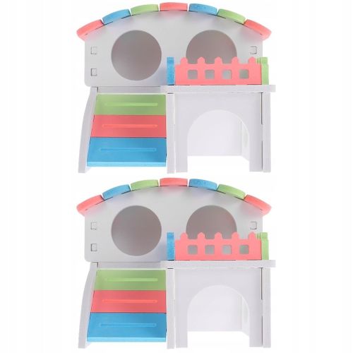 2x Petits Jouets Pour Animaux De Compagnie Hamster Stuff Hamster House,Jouet 3 4 5 6 7 + 8 Ans Gar?On Fille Cadeau Pour Les Enfants