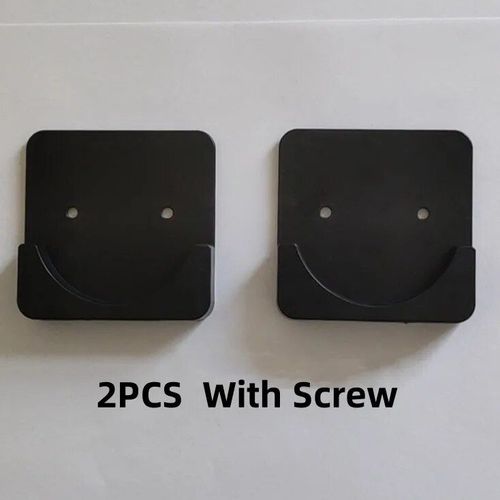Support De Montage Universel Pour Rideau De Douche,Adhésif Mural,Retenue De Tension,Fixation À Vis,Aucune Proposition - Type Black 2pcs