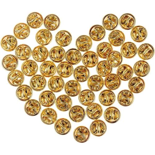 Lot De 50 Attaches Papillons De Remplacement En Laiton Pour Pins Et Badges