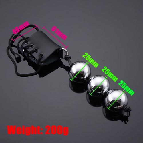 25mm 3 Billes-Usage - Heavy Dute Metal Ball Pendant Cock Ring Penis Heavy Stretcher Penis Erection Enlarger Extender Weight Stretcher Sex Toys For Men