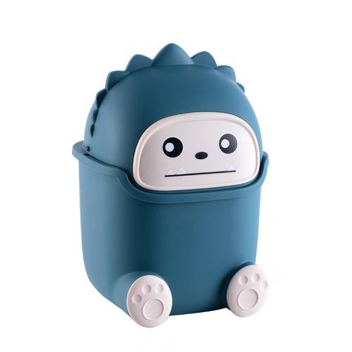couleur bleu foncé Mini poubelle de bureau mignonne, Type à