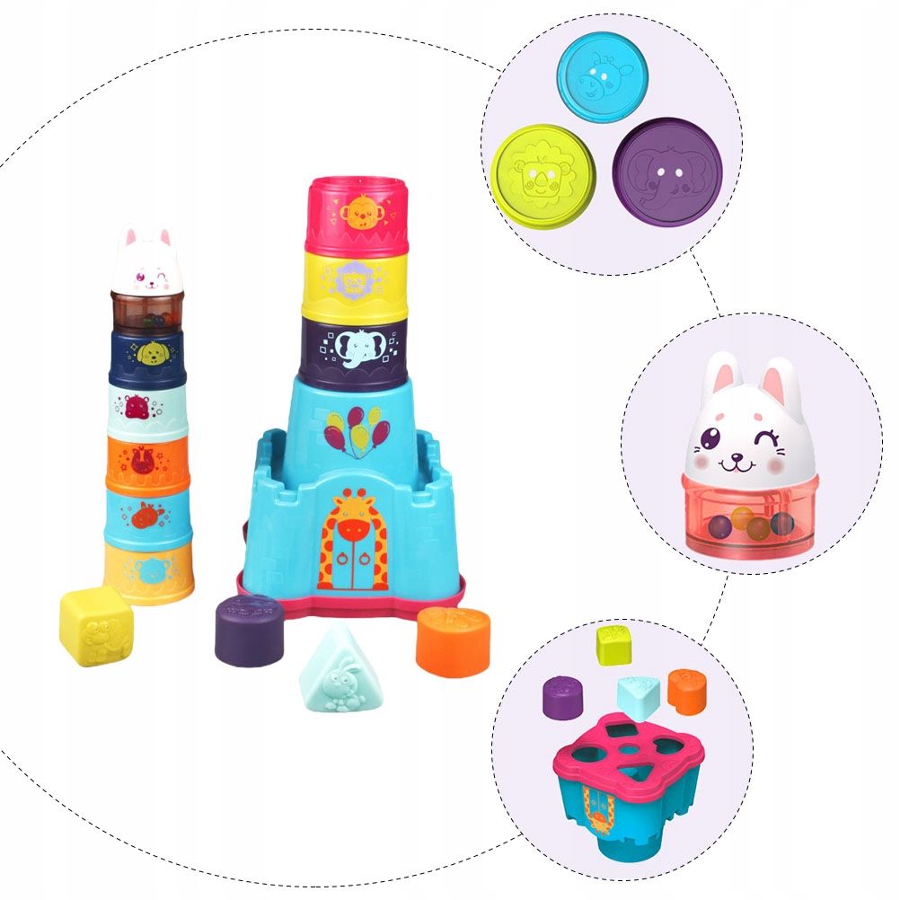 1 Jeu De Blocs D'empilage De Puzzle 3d Pour Tout-Petits,Joue... - 5