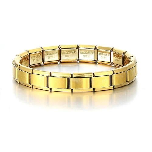 Concept 2024 Hot Sales Fashion New Italian Charm Bracelet Stainless Steel One Article 18 Modules 9mm Bracelet Diy Jewelry Bt001
