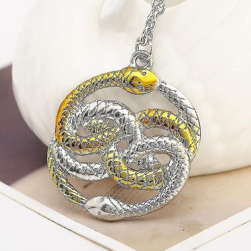 Le Collier D¿Histoire Sans Fin Sans Fin Auryn Ouroboros Serpents Infinity Knot Pendentif Amulette Or Mode Bijoux En Gros