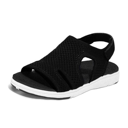 Sandales Douces Et Confortables Pour Femmes Sandales Respirantes À Tige En Maille Conception À Brides Croisées Réglables Pvw