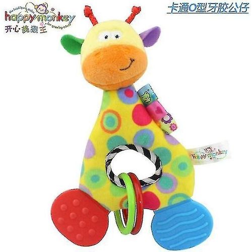Bébé Bébé Dessin Animé Animal Girafe Poisson Poignée Hochets Peluche Douce Sécurité Dents Jouets Dents Soin Poupée Pour Enfant 20% De Réduction