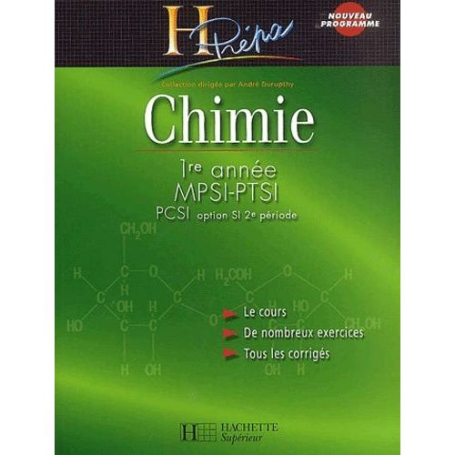 Chimie 1ère Année Mpsi-Ptsi - Pcsi Option Si 2ème Période