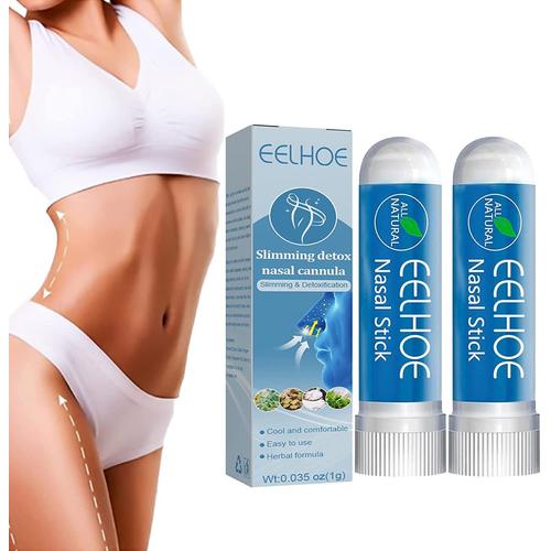 2pcs Safeslim Bodyslimming Et D_Etox Aromatherapy Nasal Stick, Aromatherapy D_Etox Breathe Stick, Minceur D_Etox Nasal Cannula, Mettez-Vous En Forme En 3-6 Semaines (B)