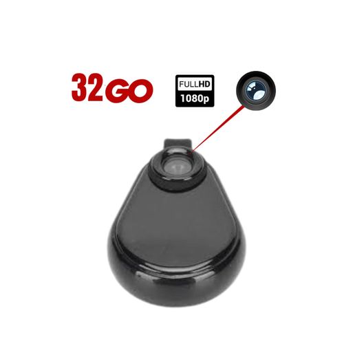 Mini enregistreur vocal avec en boucle Caméra Espion Full HD 32 Go avec enregistrement en boucle et connexion OTG