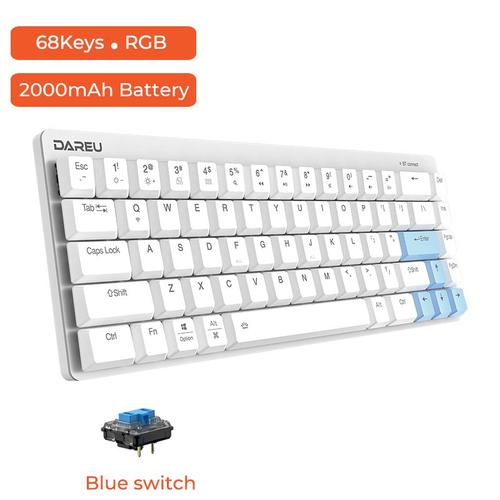 Mini-clavier mécanique Portable,68 touches,ergonomique,à profil