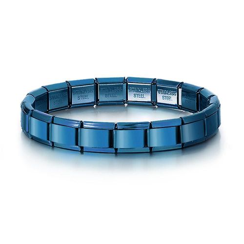 Concept 2024 Hot Sales Fashion New Italian Charm Bracelet Stainless Steel One Article 18 Modules 9mm Bracelet Diy Jewelry Bt001