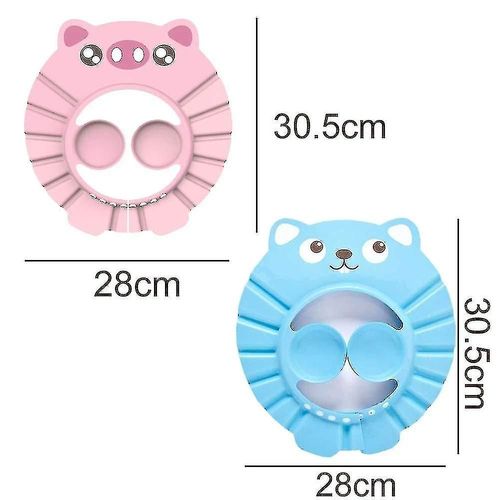 Bonnet De Douche Pour Enfants, Bonnet De Douche Bébé, Bonnet De Douche De Bébé Réglable En Douceur, Avec Protection Auditive Du Visage Et Des Yeux De L¿Eau Et Du Shampooing Protège Pour Toddl 