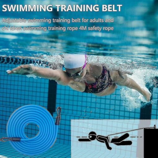 Ceinture De Natation Parachute Résistance - Entraînement Piscine - Pour Adultes Et Nageurs