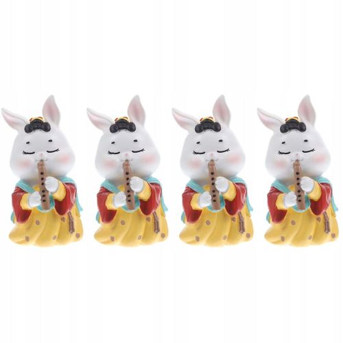 Figurine De Lapin Instrument Du Zodiaque Antique 4pcs,Jouet 3 4 5 6 7 + 8 Ans Gar?On Fille Cadeau Pour Les Enfants