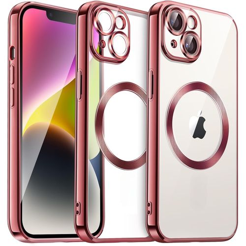 Coque Silicone Pour Iphone 14 Plus Couleur Rose Compatible Magsafe Little Boutik®