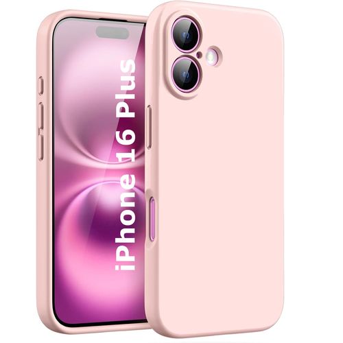 Coque Silicone Rose Pour Iphone 16 Plus Little Boutik©