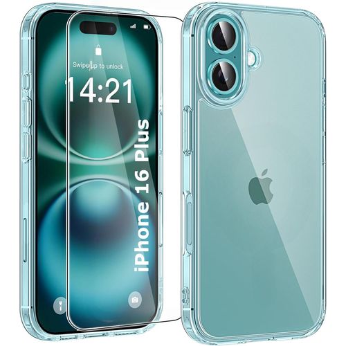 Coque Silicone Transparente + Verre Trempe Pour Iphone 16 Plus Little Boutik©
