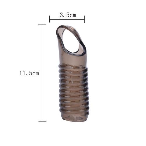 676-Dan-A - Silicone Penis Rings Sleeve Adult Sex Toys For Men Remaining Erect Delay Ejaculation Scrotum Chastity Cage Dick Sexy Accessoires