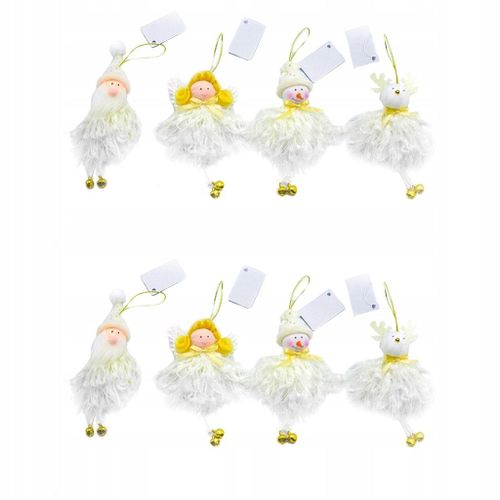 8pcs Pendentifs De No?L Bonhomme De Neige Figurine,Jouet 3 4 5 6 7 + 8 Ans Gar?On Fille Cadeau Pour Les Enfants