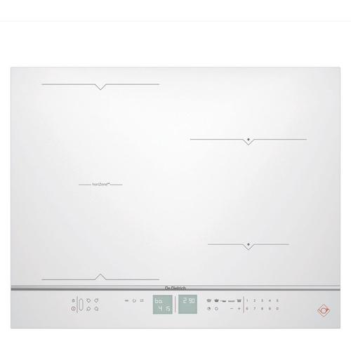 De Dietrich DPI7686WP - Table de cuisson à induction - 4 plaques de cuisson - Niche - largeur : 56 cm - profondeur : 49 cm - blanc