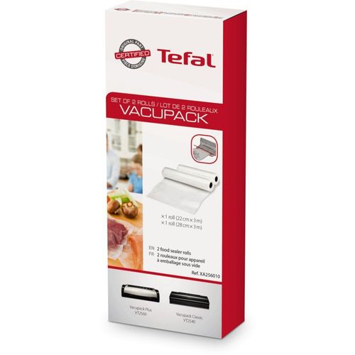 Sac sous vide TEFAL Lot de 2 rouleaux 22 cm et 28 cm x 3 m