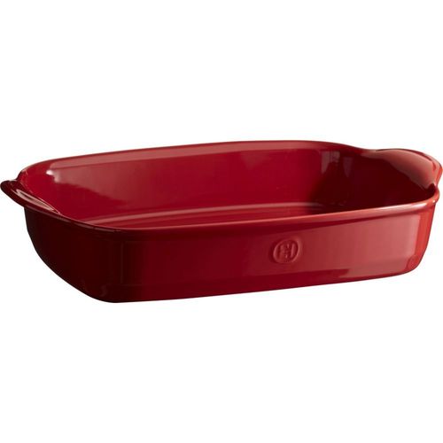 Plat Au Four Emile Henry Rectangulaire 42x27cm Grand Cru Rouge