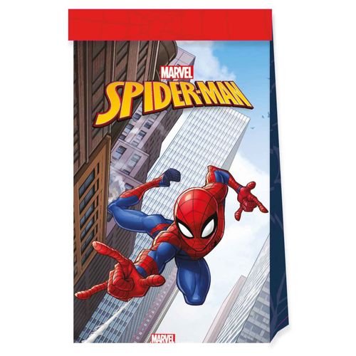 4 Sachets En Papier Spiderman Fighter