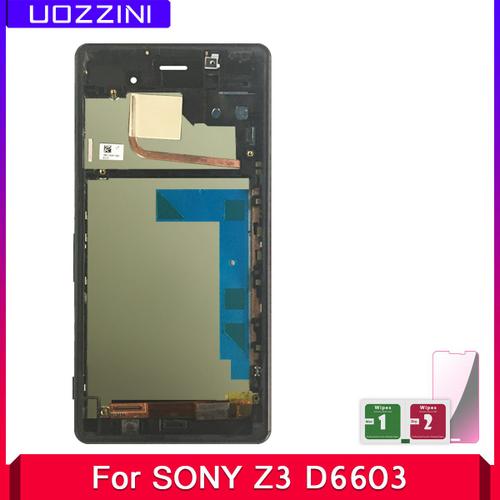 Écran Tactile Lcd Avec Châssis 100% Pouces Pour Sony Xperia Z3 D6603 Dual D6633 D6643 D6653 5.2 Testé