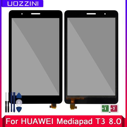 Écran Tactile Externe Pour Huawei Mediapad T3 8 Kob-L09 Kob-W09 100% Nouveau Panneau De Verre De Remplacement Testé