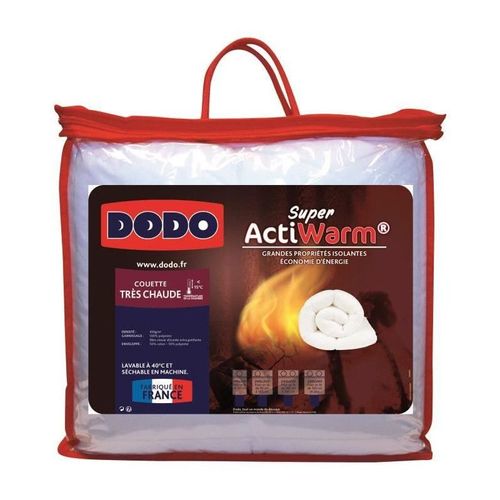 Dodo Couette Tres Chaude 450g/M2 Super Actiwarm 200x200 Cm Blanc