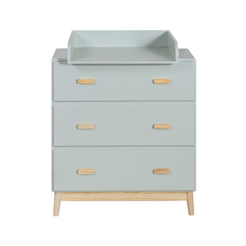 Commode Avec Table À Langer Et 3 Tiroirs Vert