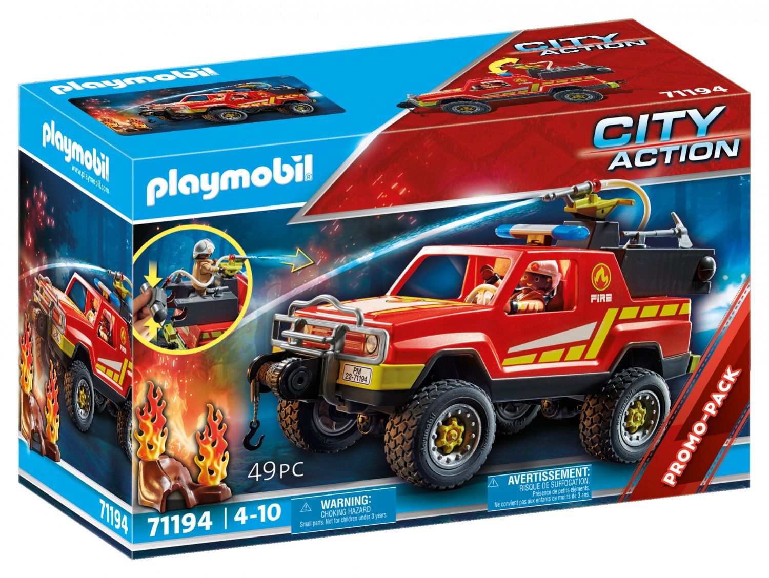 Playmobil 71194 - Pick-Up Et Pompier - 3