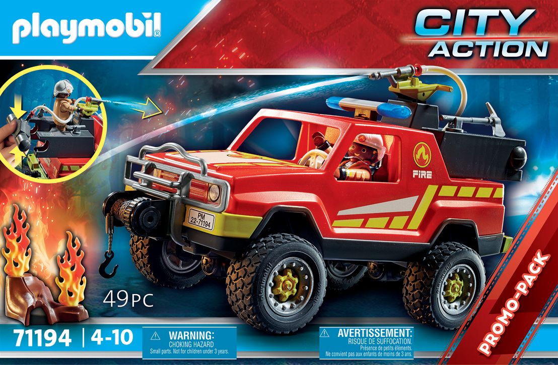 Playmobil 71194 - Pick-Up Et Pompier - 4