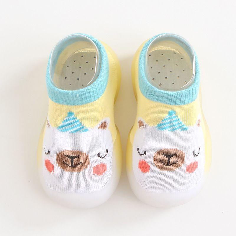 Chaussures de sol antidérapantes pour bébé, chaussettes à semelles