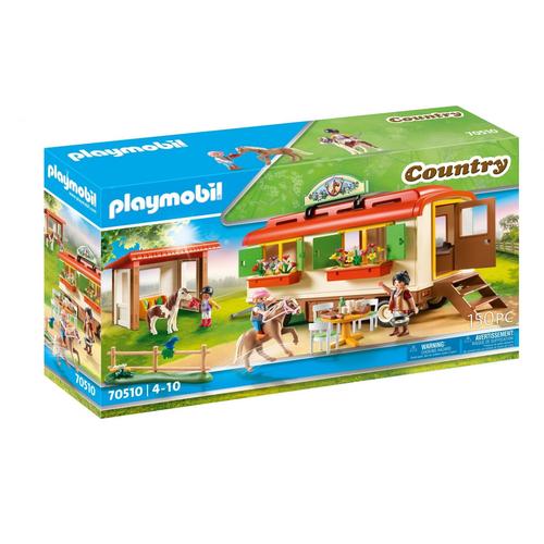 Playmobil 70510 - Box De Poneys Et Roulotte