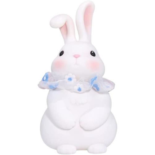 Tirelire Lapin en résine, Tirelire Lapin de Pâques Tirelire Boîte déconomie de pièces Mignonne Boîte déconomie dargent Dessin animé Lapin Tirelire pour Enfants Garçons Filles, 12cmx12cmx23cm