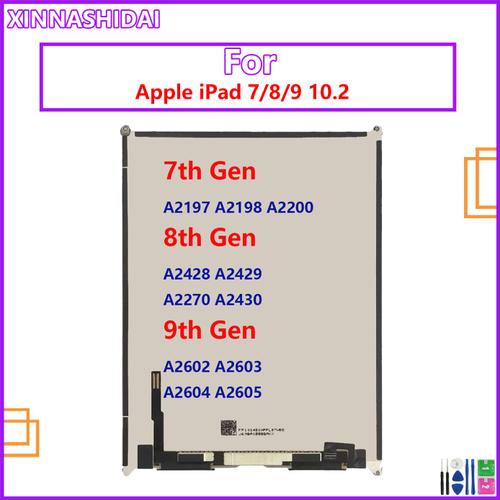 Écran Tactile Lcd De Remplacement Panneau En Verre Pour Ipad 7 / 8 /9 10.2 2019 7e Génération A2197 A2198/8e Génération 2020 A2270/9e Génération